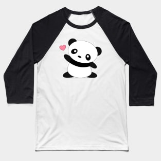 Kawaii Cute Panda Bear T-Shirt Baseball T-Shirt